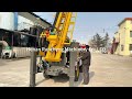 The RCF350W wheeled water well drilling rig boasts a maximum drilling depth of 350 meters.