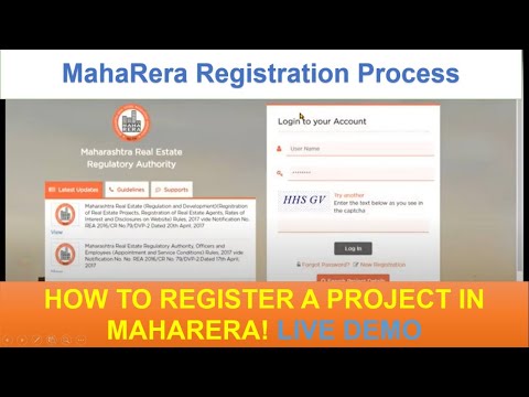 HOW TO REGISTER A PROJECT IN RERA!!  RERA REGISTRATION AND FILING! STEP BY STEP GUIDE!! MAHARERA