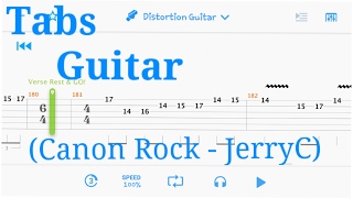 Canon Rock - JerryC (Guitar Tabs) chords