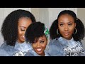 Easiest Protective Style For Lazy Naturals | Natural Hair Kinky Curly Headband Wig - NO WORK NEEDED!