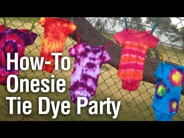 Galaxy Tie-Dye Onesies - 3 cute colourways! - Dye DIY - How to Tie-Dye