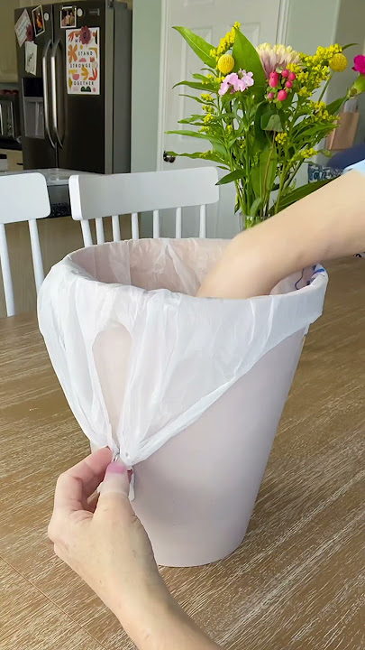 How to properly tie a trash bag 