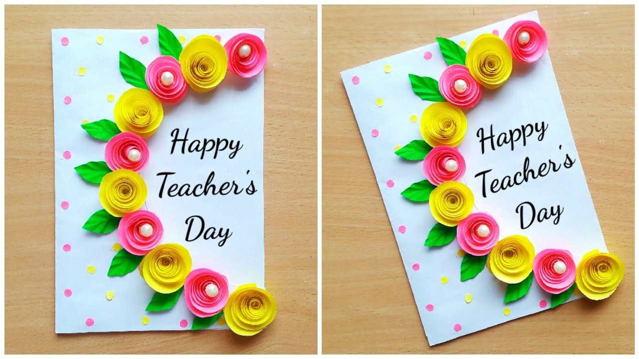 DIY Easy Teacher's Day card / Handmade Teachers day card making idea ...