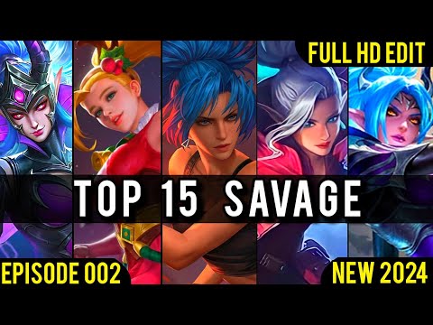 Mobile Legends TOP 15 SAVAGE Moments Episode 002 -- Full HD