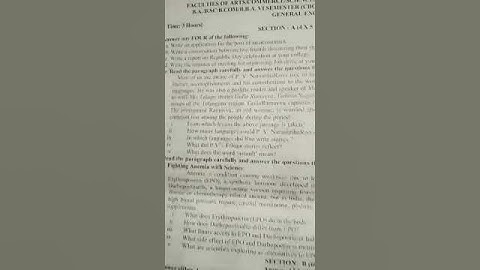 English 6th semester Satavahana University