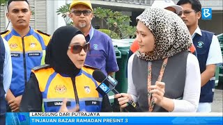 Tinjauan bazar Ramadan Presint 3, Putrajaya