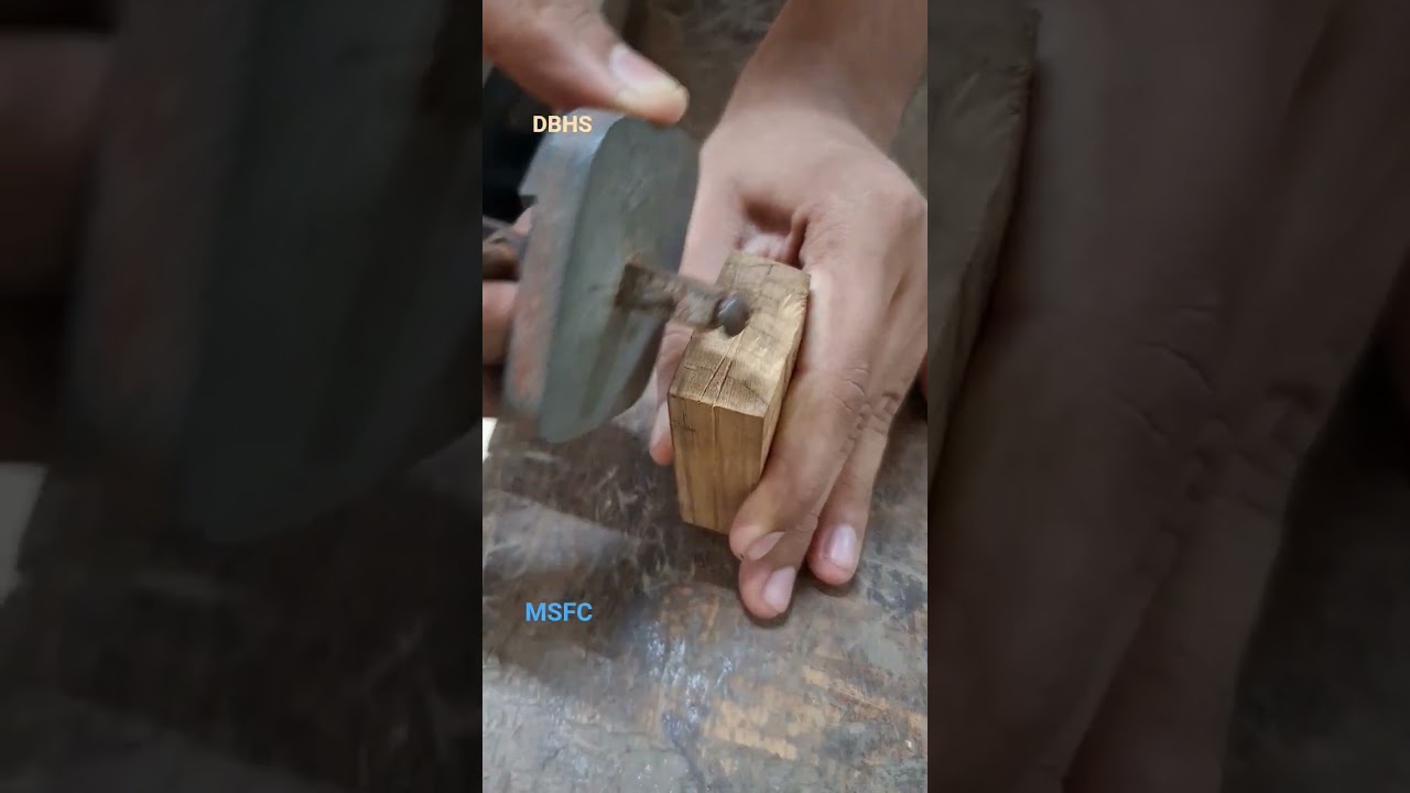 Marking of wood using Marking Gauge 