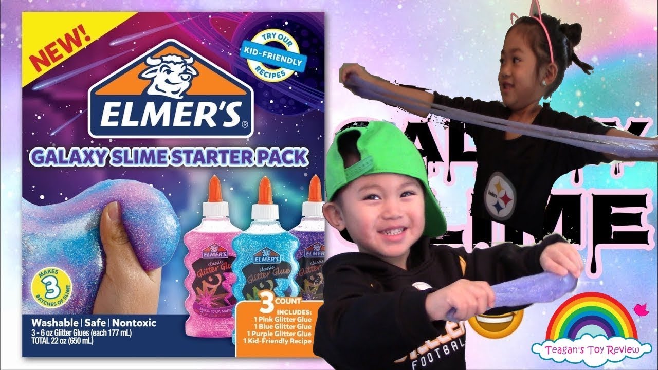ELMER'S GLUE SLIME GALAXY Step by Step directions and review YouTube