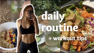 healthy daily routine 2021 // vlog + workout tips, girl talk and recipes