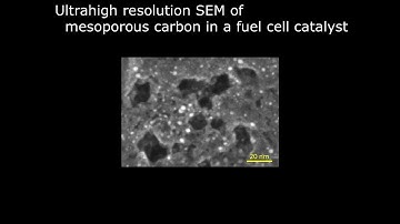 [Materials] Ultrahigh resolution SEM of mesoporous carbon in a fuel cell catalyst