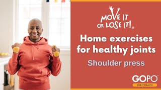 Home exercises for healthy joints - Shoulder press