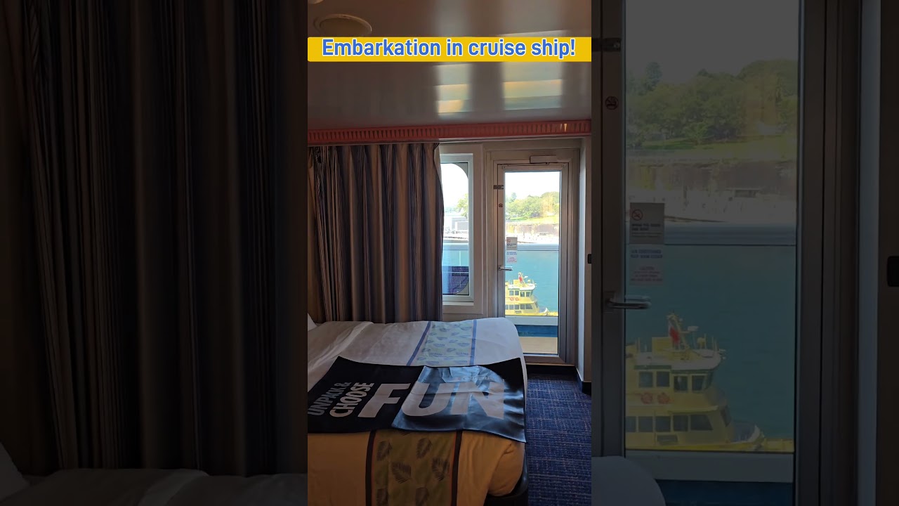 Cruise ship embarkation #cruiselife  #cruisetour #carnivalcruise