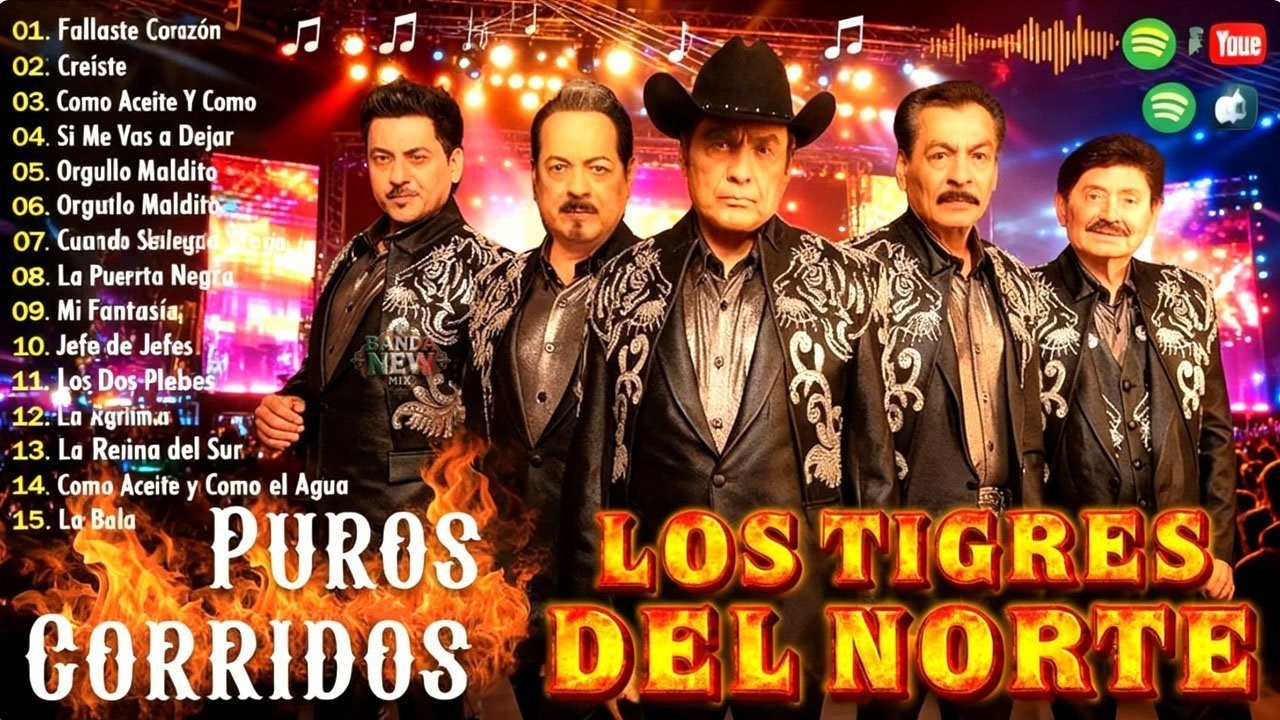 1 HORA DE LOS TIGRES DEL NORTE MIX ÉXITOS CANCIONES 2026 🤠 LOS TIGRES DEL NORTE MIX PUROS CORRIDOS