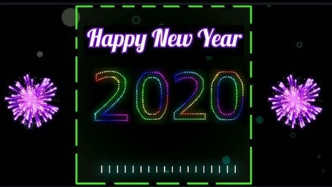 Avee Player Template | Green screen effects - Happy New Year 2020 | #292