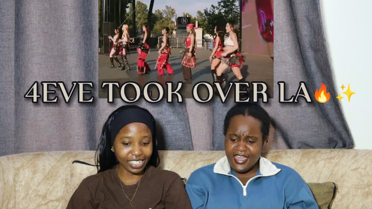 African Reacts 🔥 4EVE at HITC 2025 Los Angeles | Thai Pop Reaction