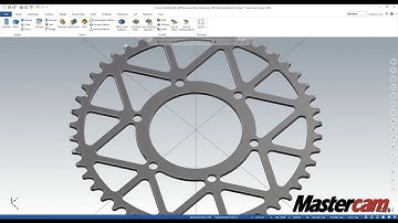 Sprocket Design by using the Sprocket Add In Chook in @mastercam