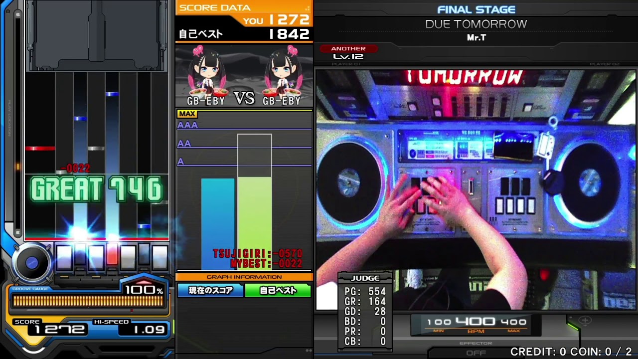 [Beatmania IIDX 28 BISTROVER] DUE TOMORROW SPA FULL COMBO BP0