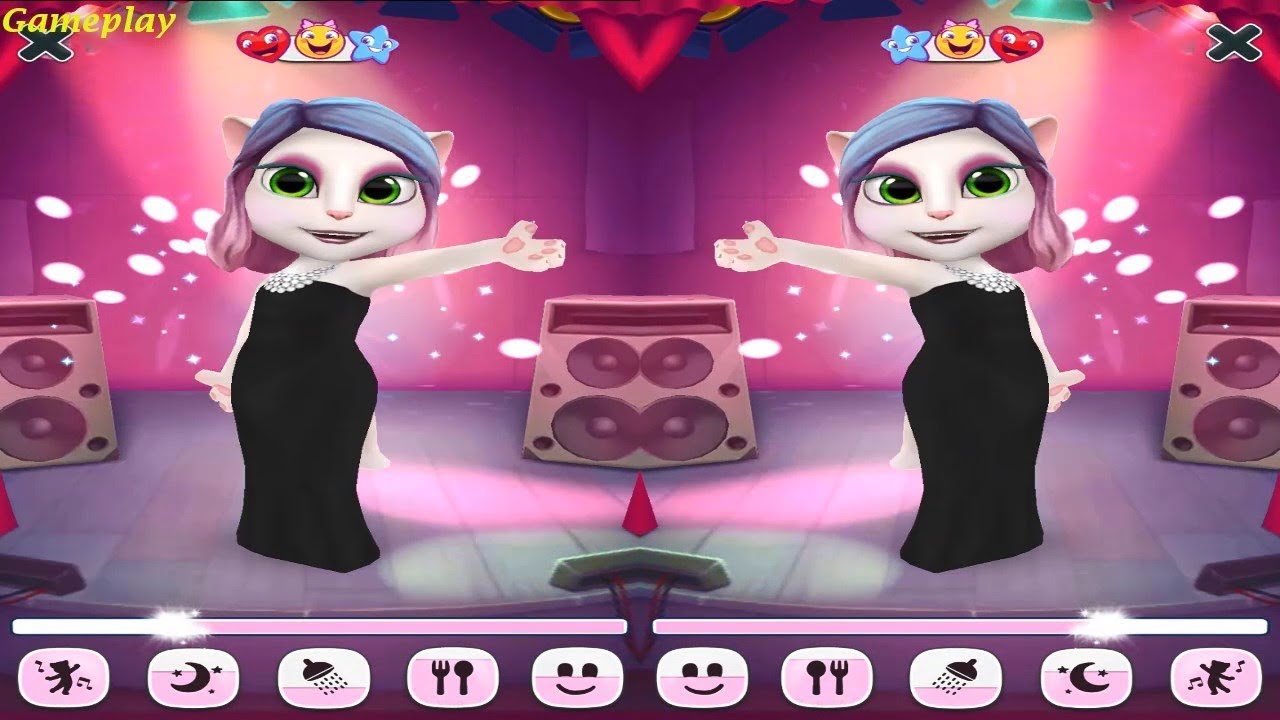 My Talking Angela new update 2019 new room dance studio Gameplay HD YouTube