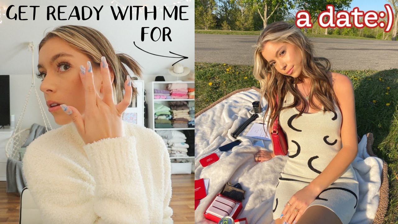 GRWM for a date!! + date night vlog - YouTube
