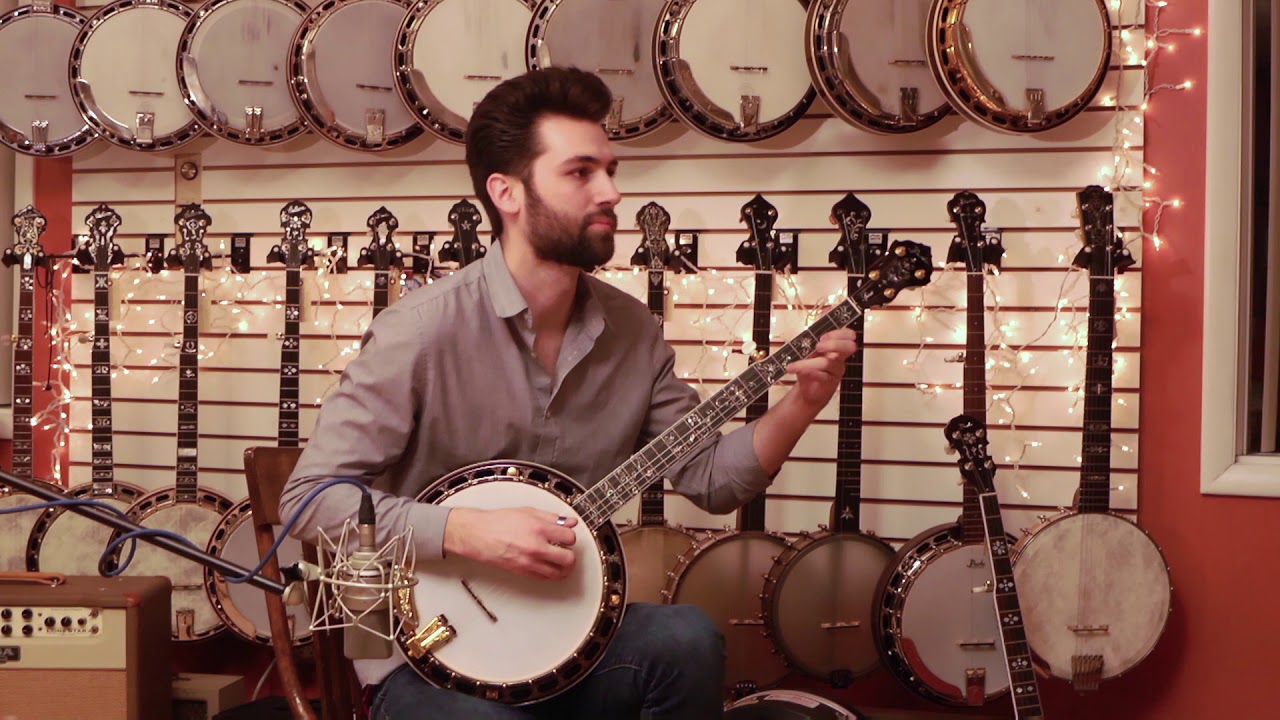 mandolins near me Prucha Spirit Presentation Walnut Banjo played by Caleb Dostal