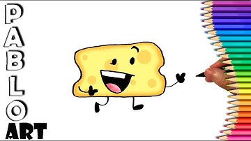 How to draw Cheesy from Inanimate Insanity | Learn to Draw step by step