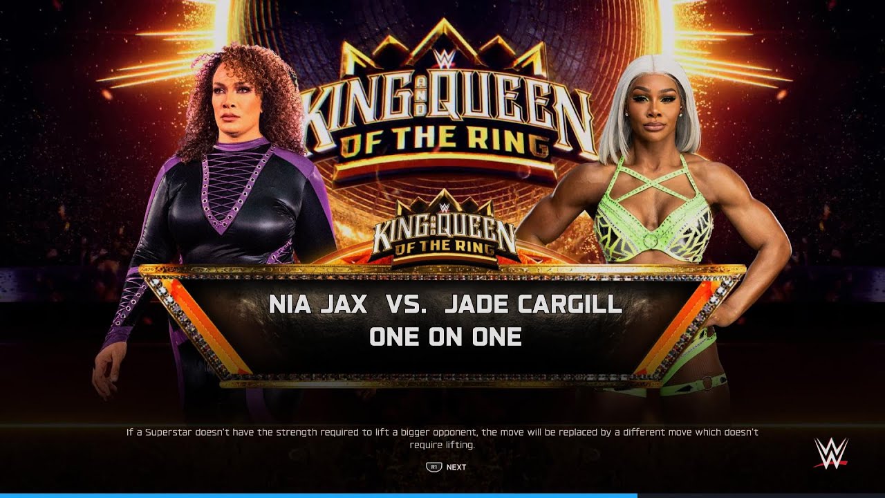 WWE 2K25 Jade Cargill Vs Nia Jax - Semi Final - King & Queen of the ring