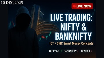 🚀 NIFTY BANKNIFTY LIVE TRADING | Smart Money + ICT Strategy | Price Action Breakdown (10Th Dec 2025)