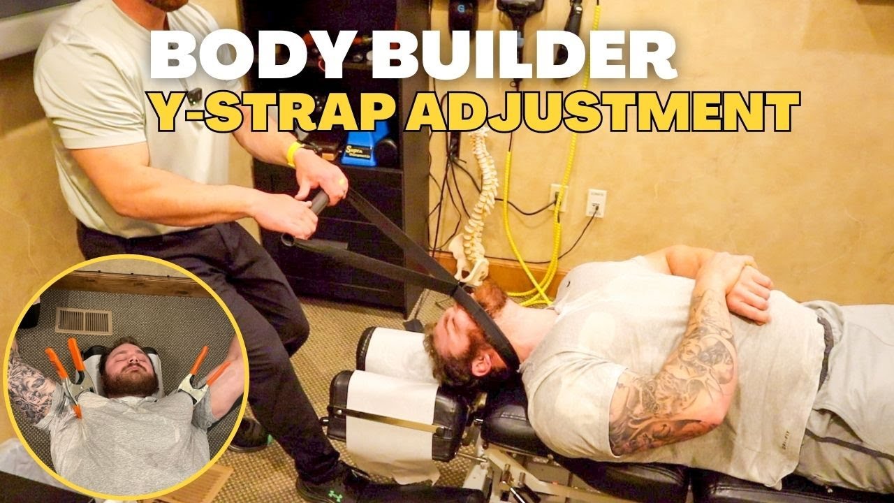 Patient Grew From Y Strap Adjustment  *Bodybuilder Cracks* | Layton Utah Chiropractor