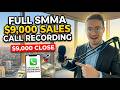 Closing a $9,000 SMMA Client (Full Sales Call Recording)