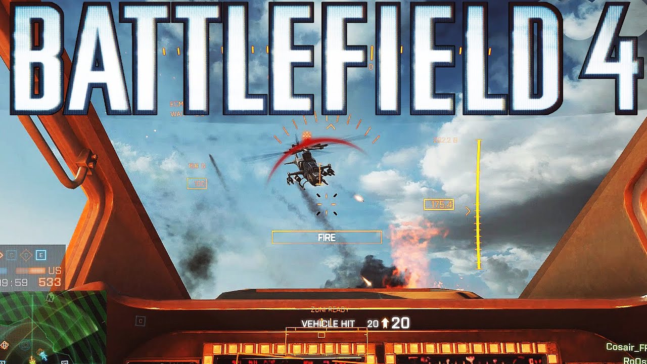 Attack Helicopter Gameplay to relax/study to - Battlefield 4 - YouTube