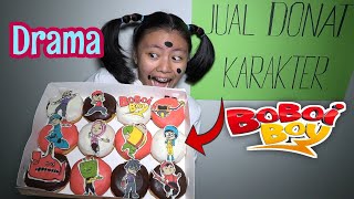 DRAMA TUTIK PENJUAL DONAT KARAKTER BOBOIBOY ! Pembeli nya Kocak !