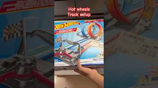 Hot wheels racing double loop track setup #hotwheels #diecastcars #scalemodel #minicar #racingtrack