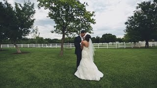 Backyard wedding reception {Oklahoma wedding video}