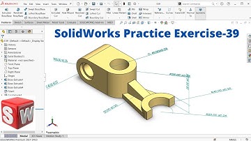SolidWorks Practice EXERCISE-39 || Rib tool, how to make Rib || SolidWorks tutorial in Hindi