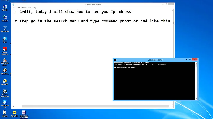 How to find your IP Adress for Windows 8