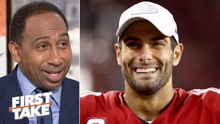 ‘I said NO!’ - Stephen A. refuses to give Jimmy Garoppolo props for beating the Packers | First Take