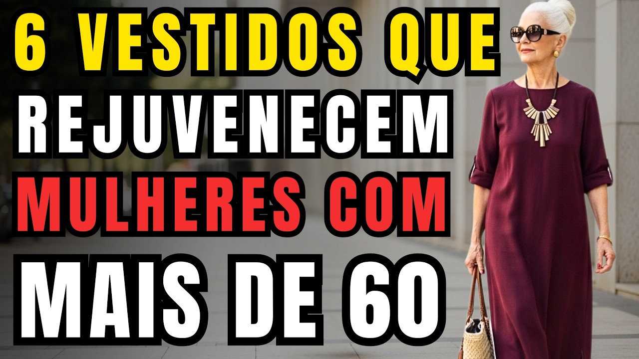 6 Vestidos que Fazem Mulheres 60+ Parecerem Mais Jovens!