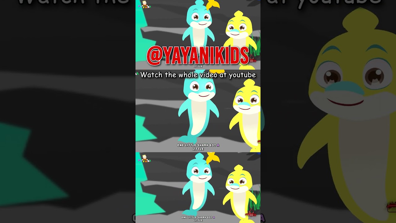 Five Little Sharks are Jumping on The Rock! |🎶🎶 Sing for kids🎶🎶 | Nursery Rhymes | Yayani Kids