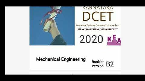 DCET 2021 | MECHANICAL ENGINEERING | Answer key | dcet2020 key answer | Part 01
