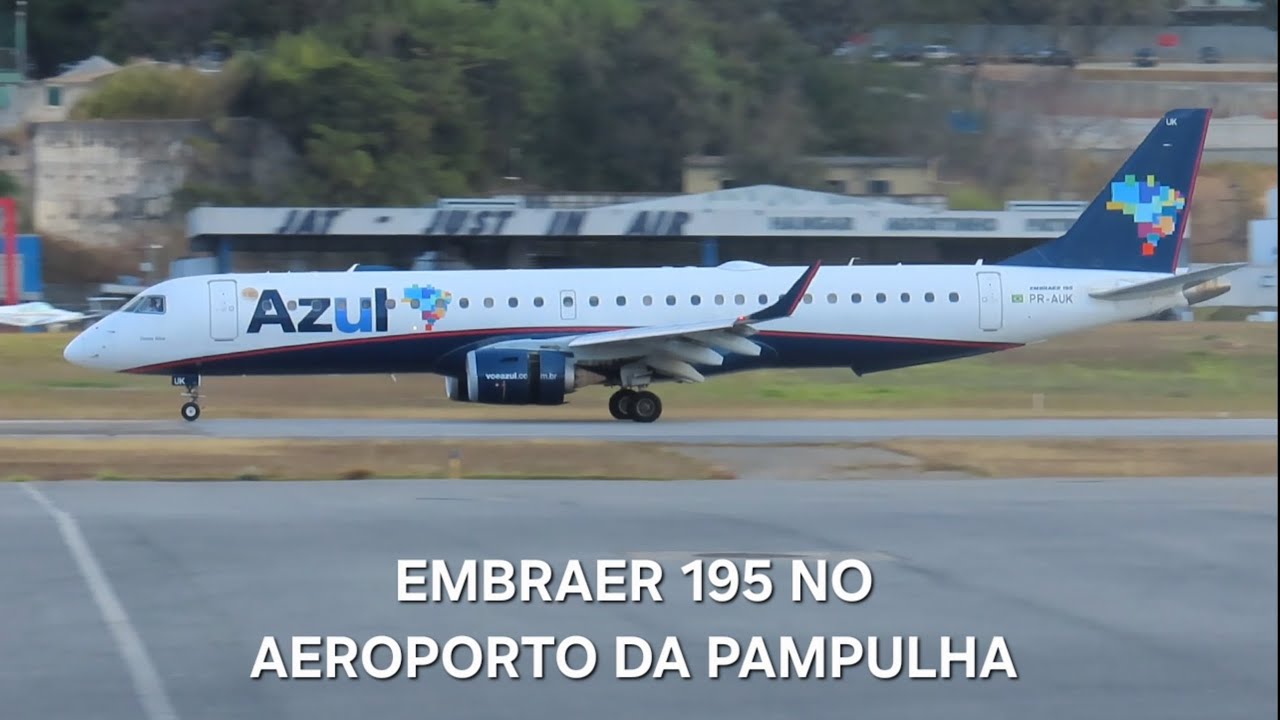 EMBRAER 195 (PR-AUK) NO AEROPORTO DA PAMPULHA
