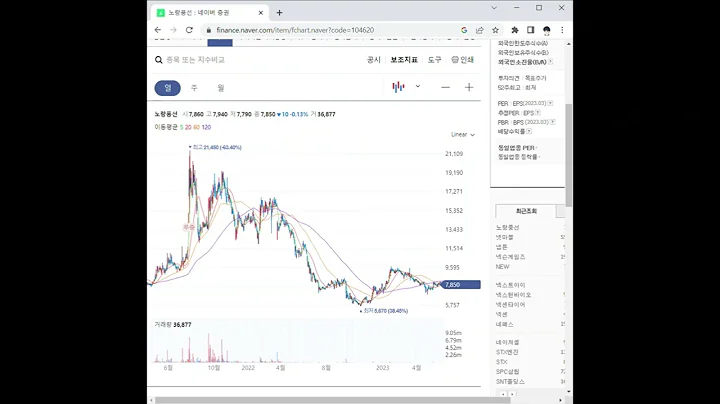 104620노랑풍선 주가 전망 및 차트 분석