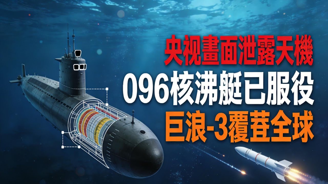 央視畫面泄露天機！096 核潛艇已服役？14 米耐壓殼碾壓美俄，巨浪 - 3 覆蓋全球