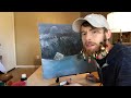 PAINTING A BOB ROSS FOR MY GRANDMA!