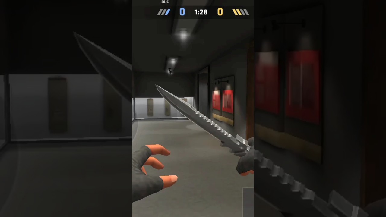 Critical Ops knocking down opponent with knife 
