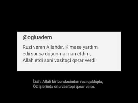 Allah ruzi verəndir