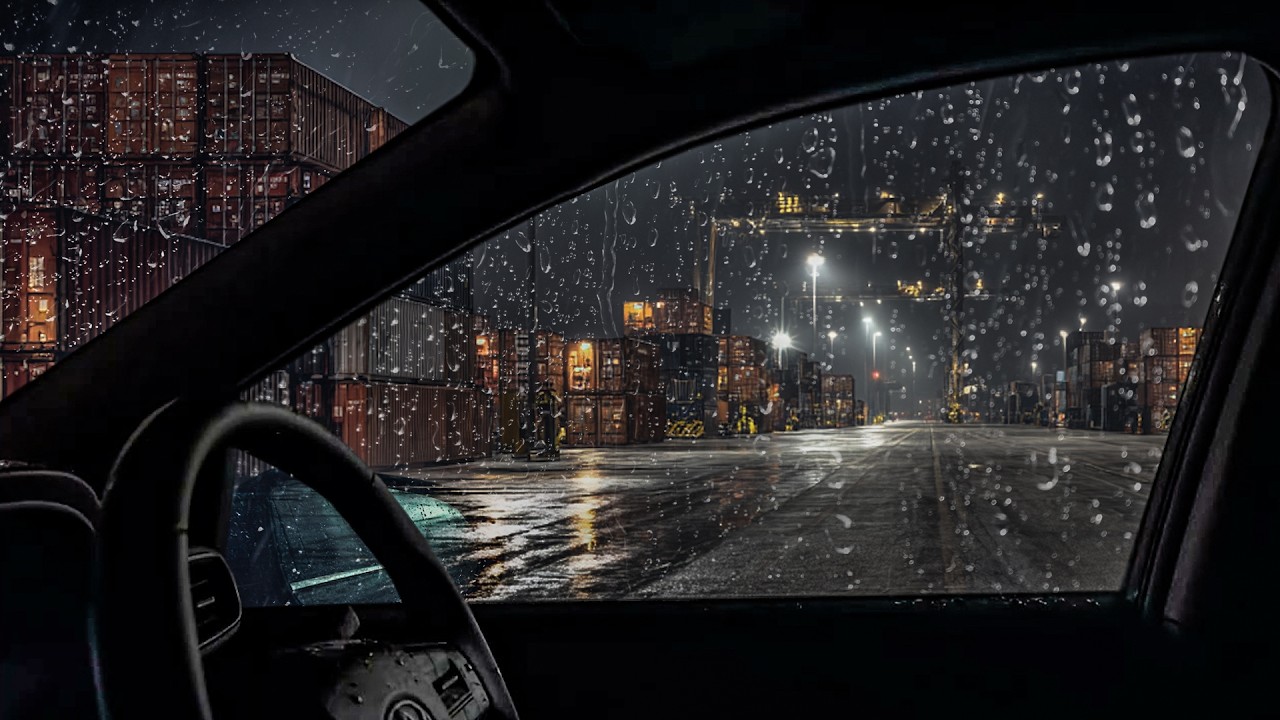 A Safe Space Inside a Car with Heavy Rain Pouring - Deep Sleep and Insomnia Therapy