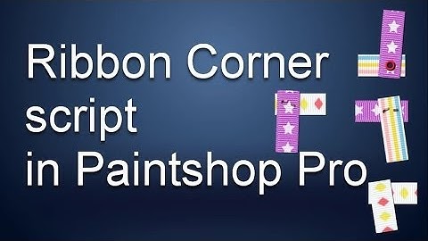 How to create a Ribbon Tag corner with a script in Paintshop Pro