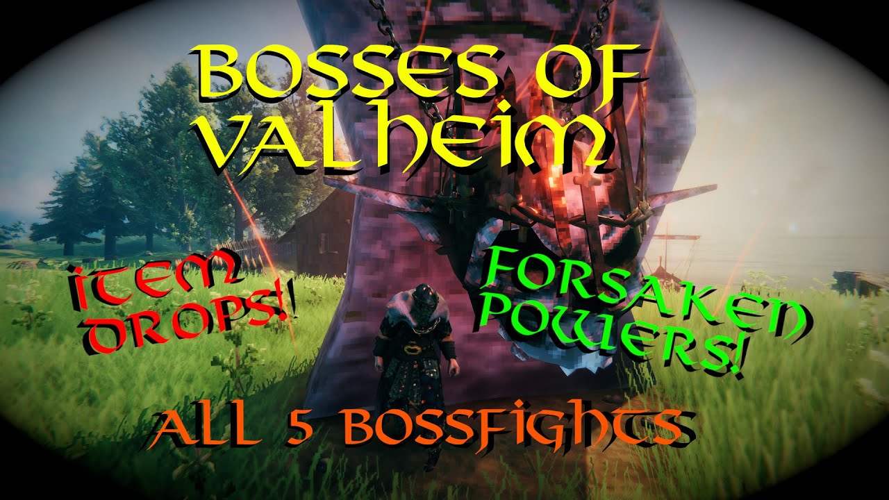 Bosses Of Valheim | All the Bossfights, Item drops and Powers!