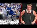 Carson Wentz Sprains Both Ankles In One Play | Pat McAfee Reacts