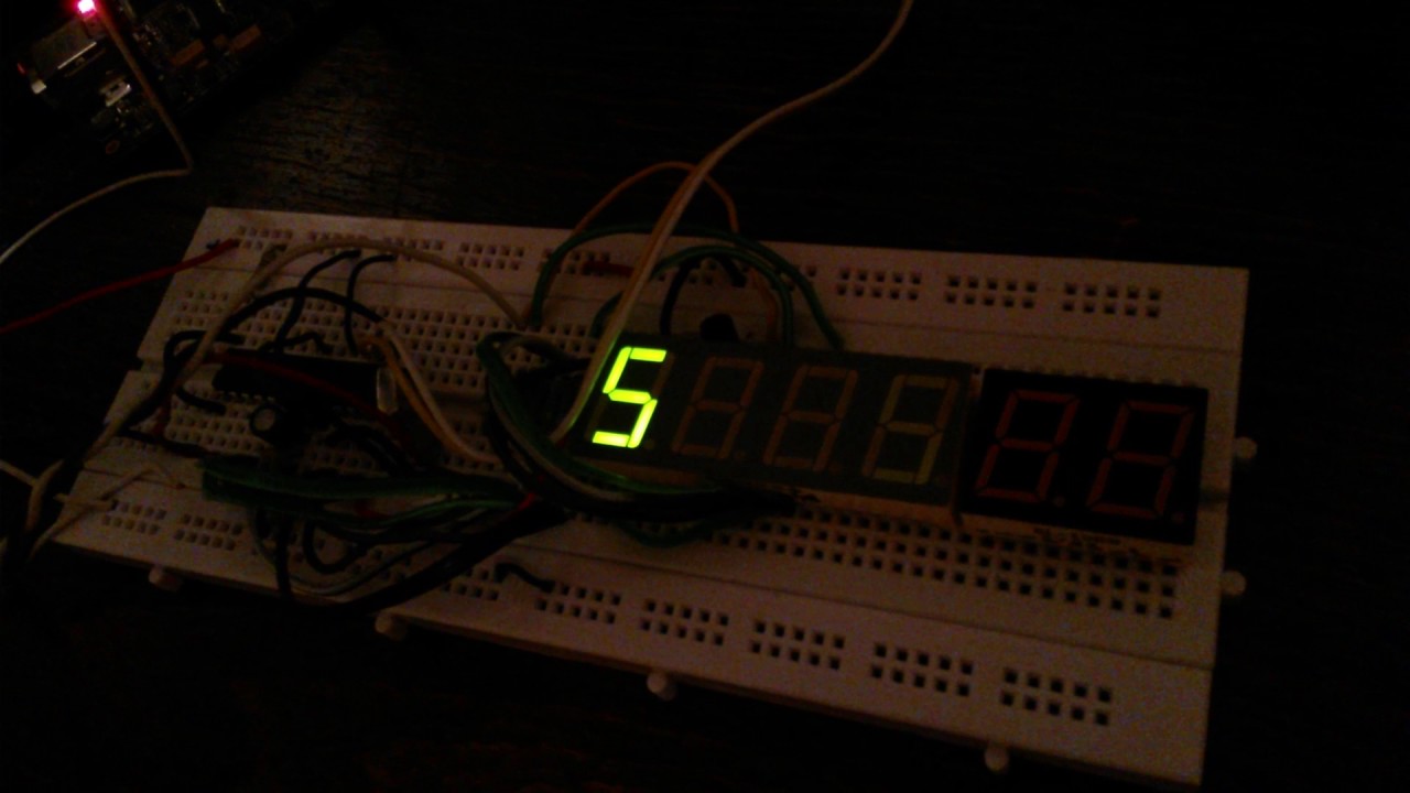 Atmega8 counting 0 to 9 on 7segment LED display - YouTube